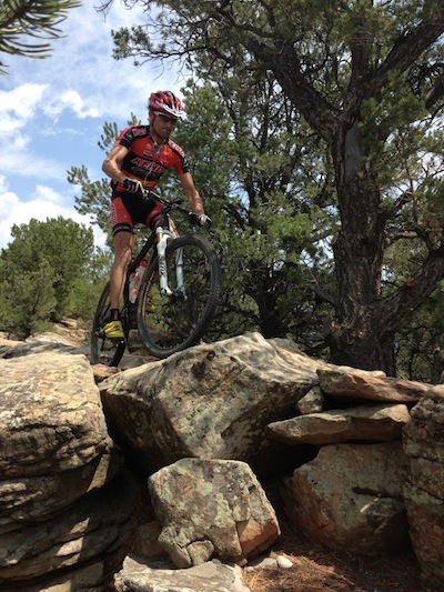 Drew riding Raider's Ridge (Durango, CO)