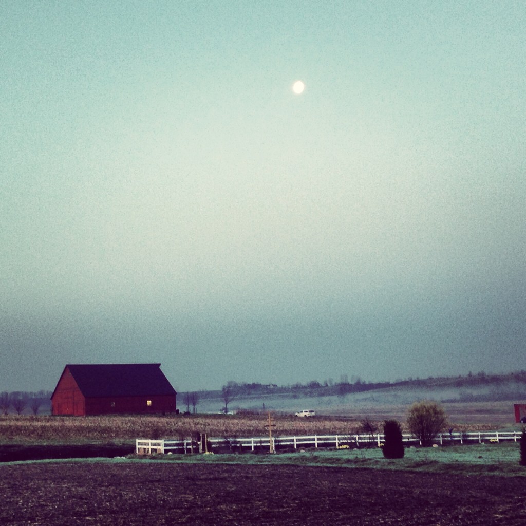 The barn at the finish.