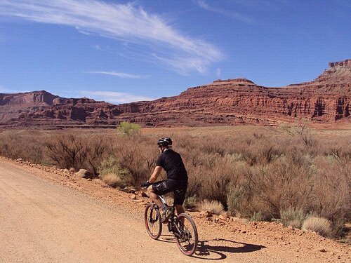 Geoff in Moab, 2011. His appetite for exploring out an open gate is still apparent.